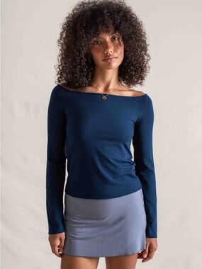 Indigo Luna Layla longsleeve navy, XS/S